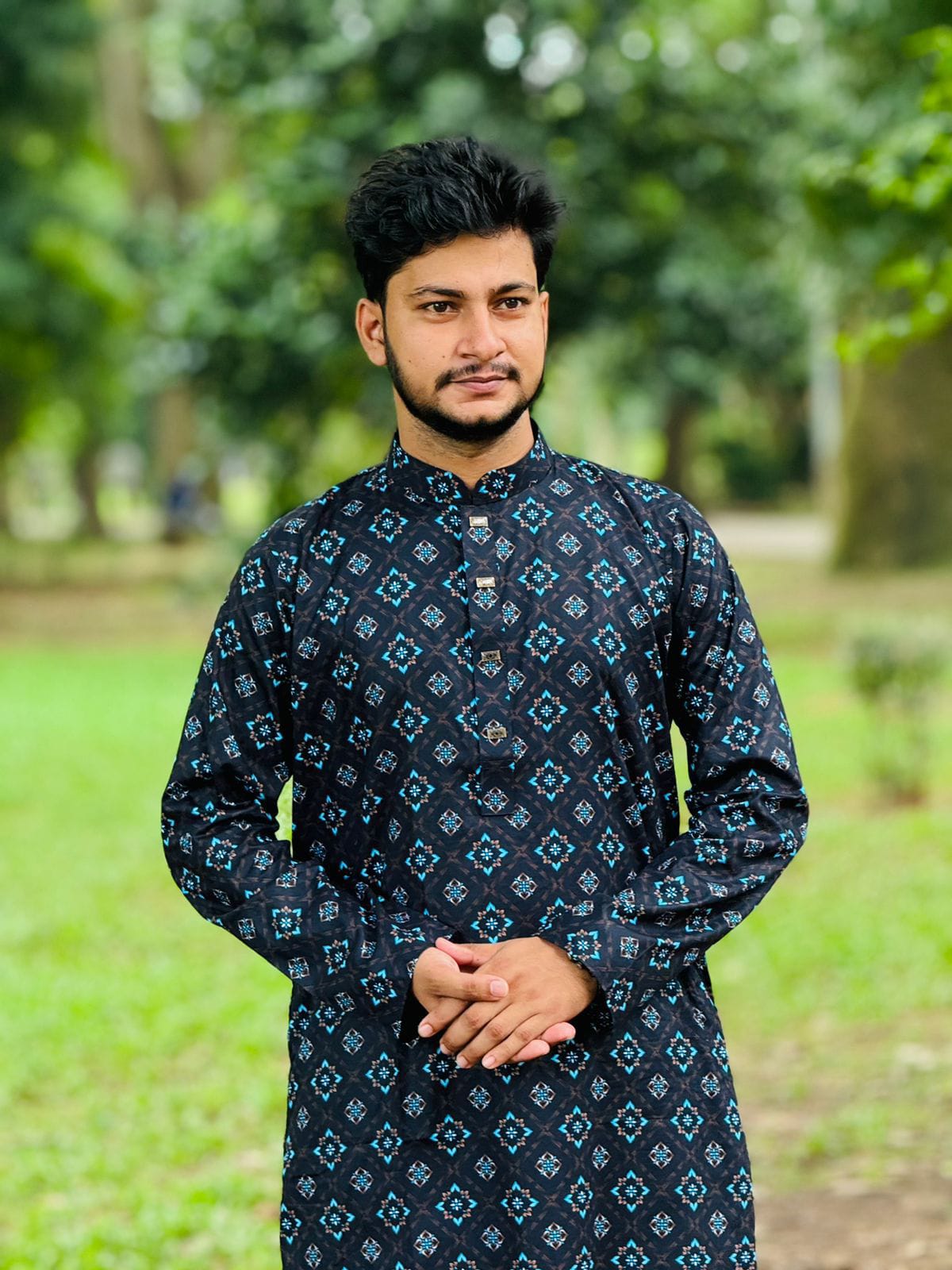 Cotton Print Panjabi